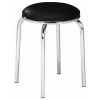 Taburet Pub - negru, Konventionell, plastic/metal (46/45cm) - Modern Living