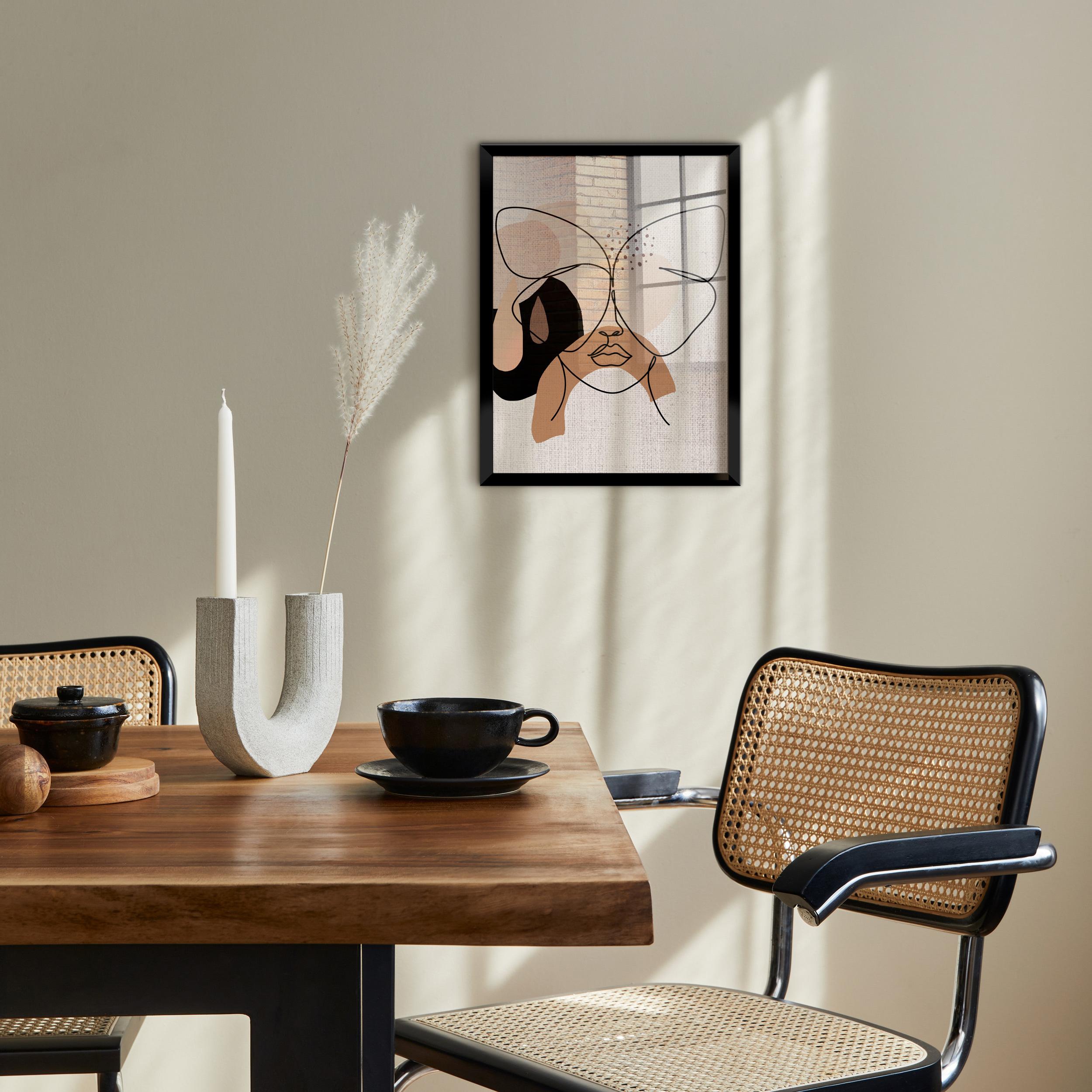 Bild Image Image ca. 30x40cm - Dunkelbraun/Beige, Holzwerkstoff/Papier (30/40cm) - Modern Living
