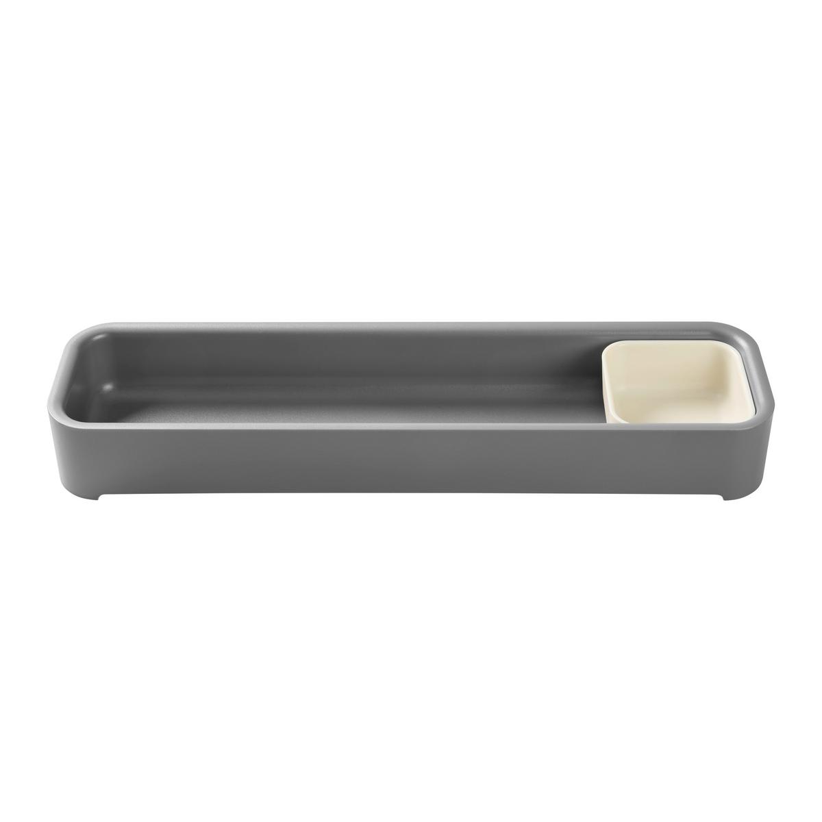 Besteckeinsatz Lis Grau - Grau, Modern, Kunststoff (38,1/9,6/4,8cm) - Mömax