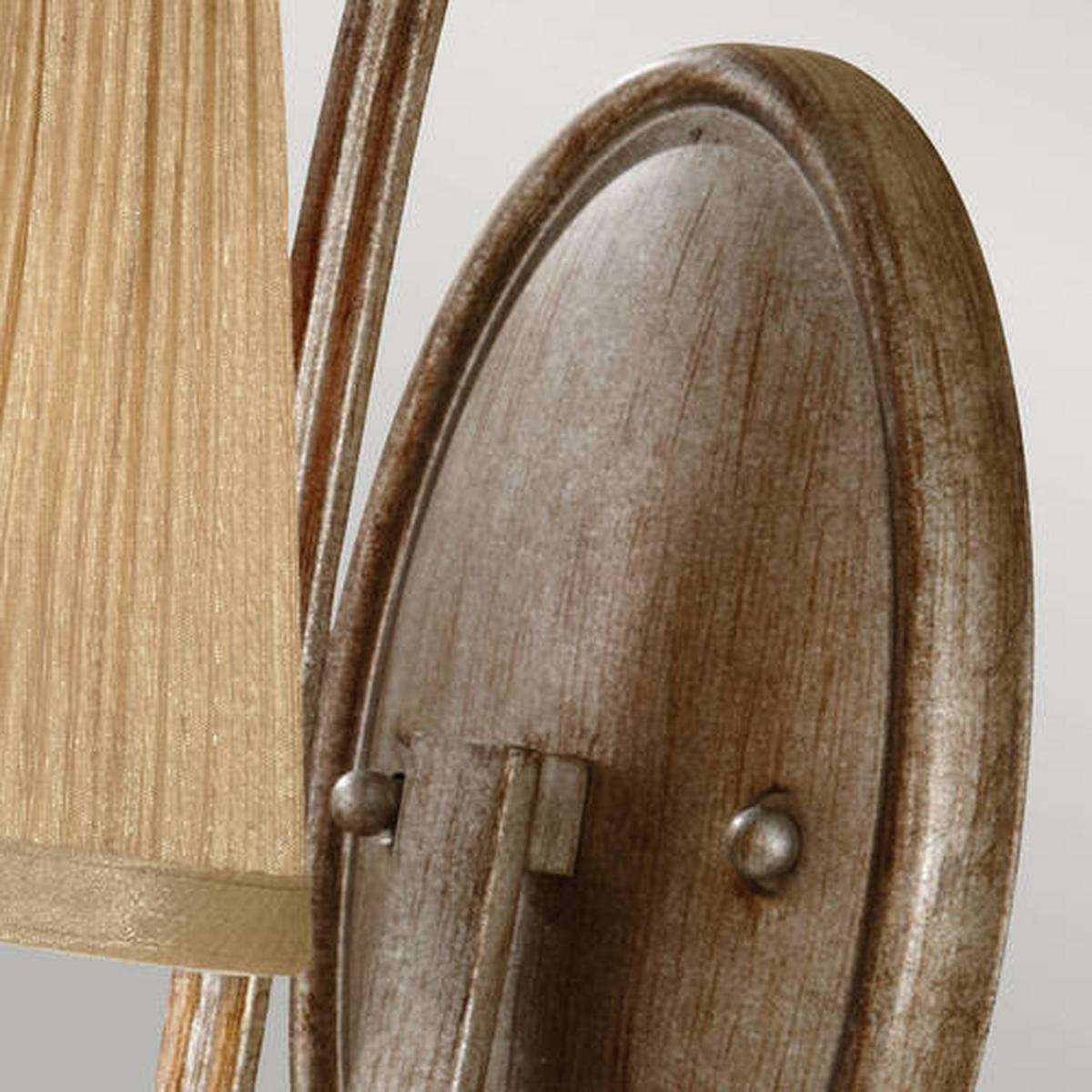 Zidna Svjetiljka  Abbey Fe-Abbey1 - srebrne boje/boje pijeska, Konvencionalno, metal/tekstil (15.2/39.1/26.4cm) - Elstead Lighting