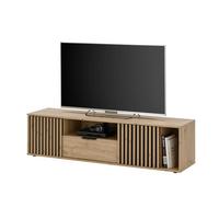 Nizka Omarica Chiara, Barva Hrasta - črna/hrast artisan, Design, kovina/leseni material (150/43/40cm) - Livetastic