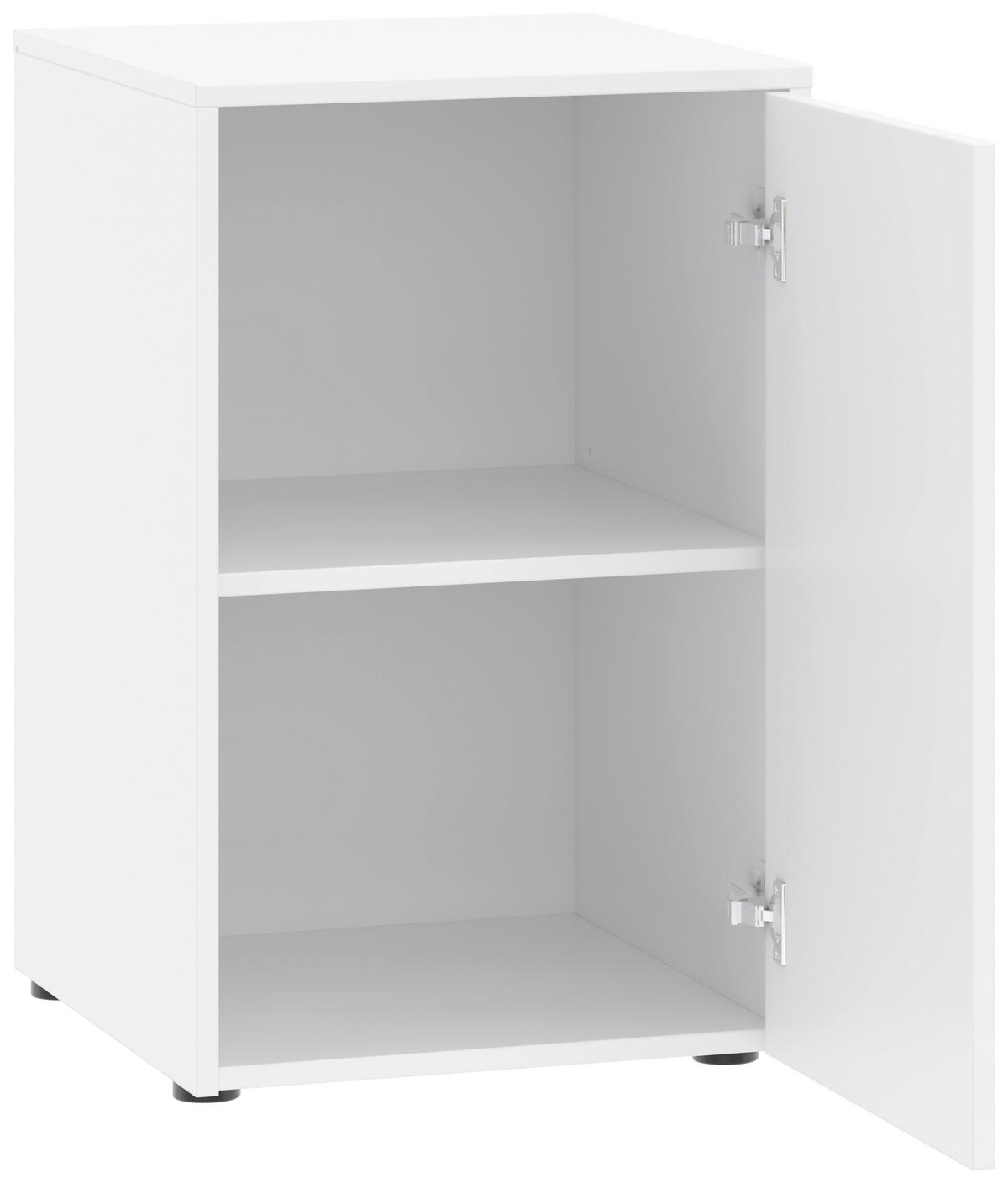 Unterbauschrank Kivo Weiß - Schwarz/Weiß, MODERN, Holzwerkstoff/Kunststoff (45/69,8/52,1cm) - Based