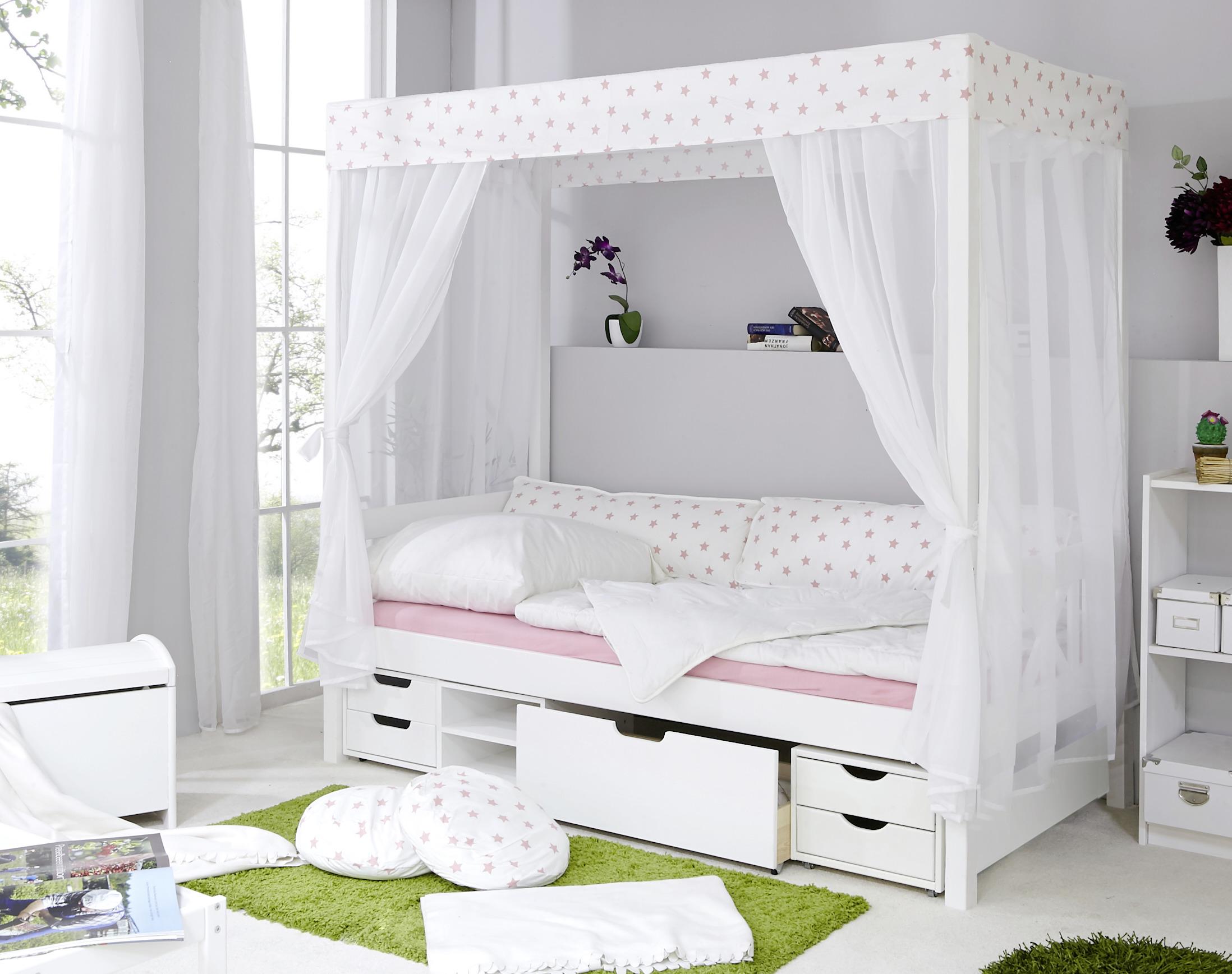 Blazina Za Hrbet Lino, Bela, Roza, 2 Kos - bela/svetlo roza, Moderno, tekstil (98/40cm) - MID.YOU