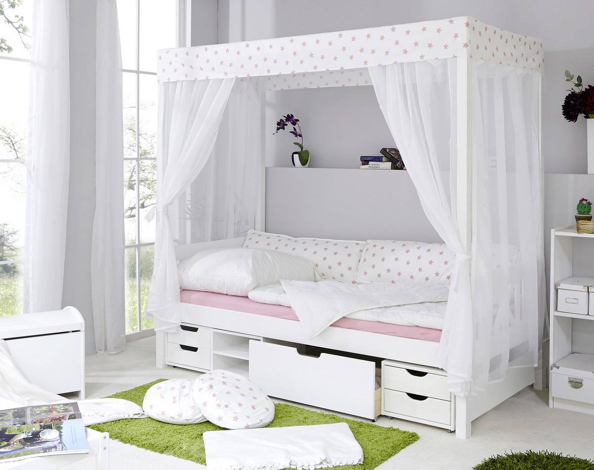 Blazina Za Hrbet Lino, Bela, Roza, 2 Kos - bela/svetlo roza, Moderno, tekstil (98/40cm) - MID.YOU
