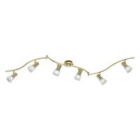 Strahler Levisto Messingfarben max. 4,9 Watt - Messingfarben, LIFESTYLE, Glas/Metall (180cm) - Trio Leuchten