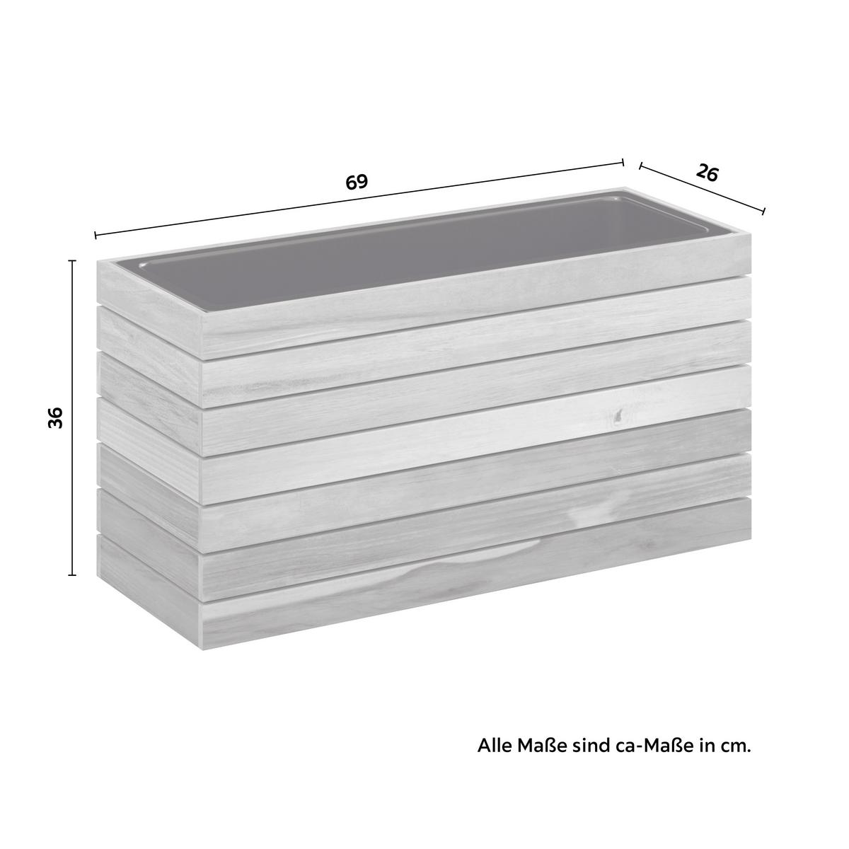Magaságyás Christo 2 - akáciaszínű/fekete, Natur, műanyag/fa (69/34,5/26cm) - Mömax