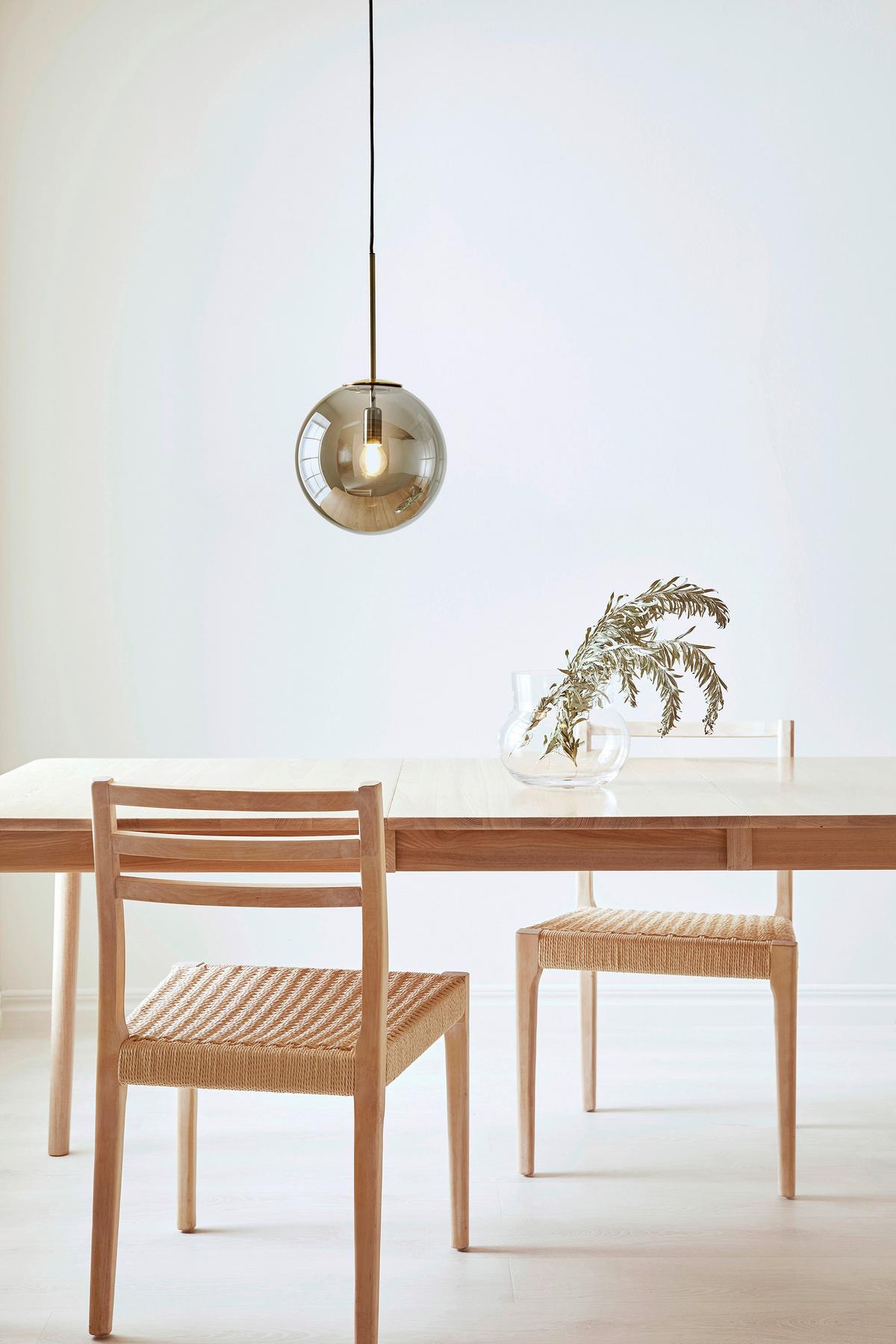 Pendelleuchte Dione max. 40 Watt - Grau, Basics, Glas/Metall (25/25/47cm) - Markslöjd