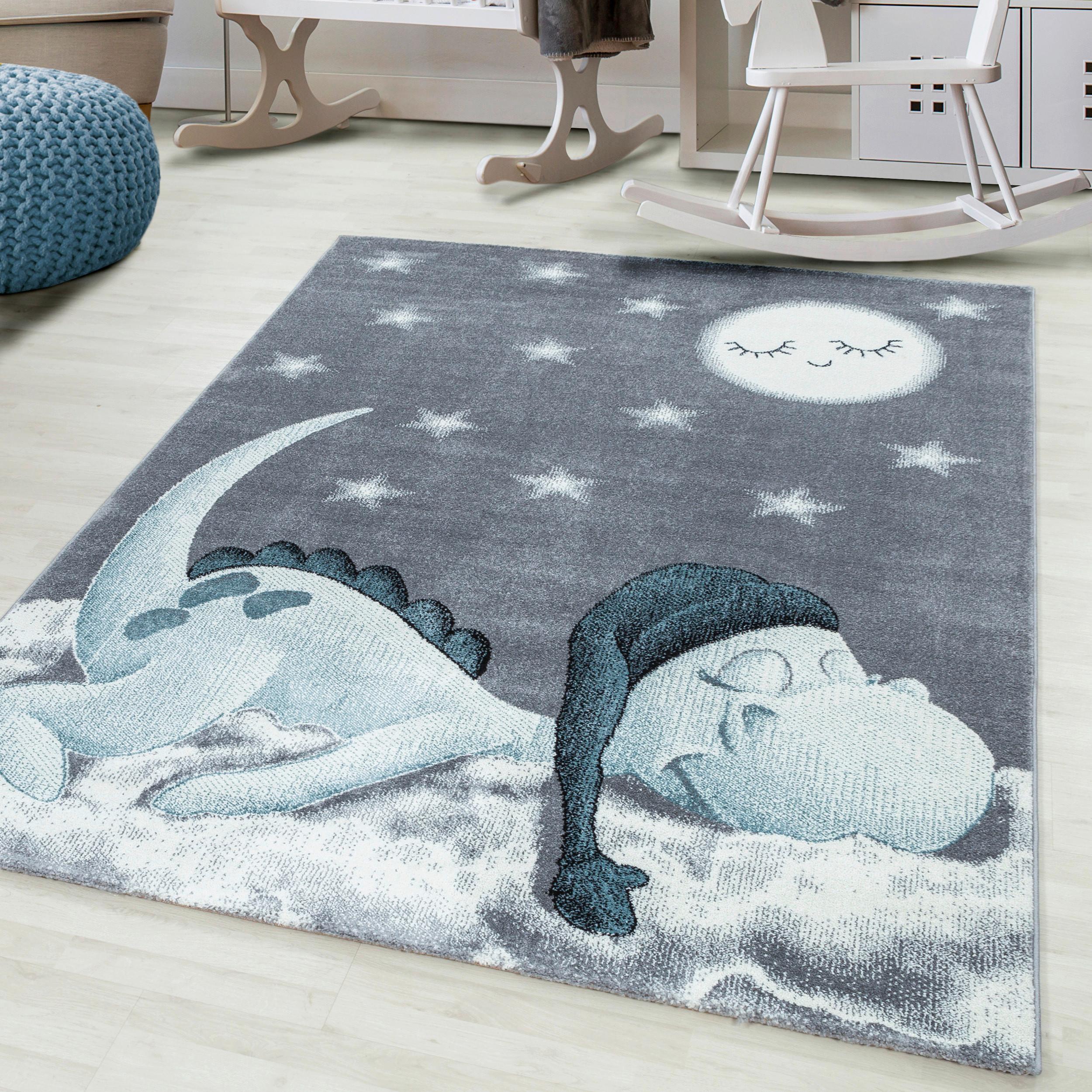 Otroška Preproga Bambi, Modra, 120x170cm - modra, Trend, tekstil (120/170cm) - Ben'n'jen