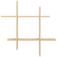 Wandregal in Eichefarben - Eichefarben, MODERN, Holzwerkstoff (80/80/15cm) - Mömax