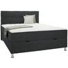 Boxbett Oviedo 160 in Anthrazit ca. 160x200cm - Anthrazit, KONVENTIONELL, Textil/Metall (160/200cm) - Mömax