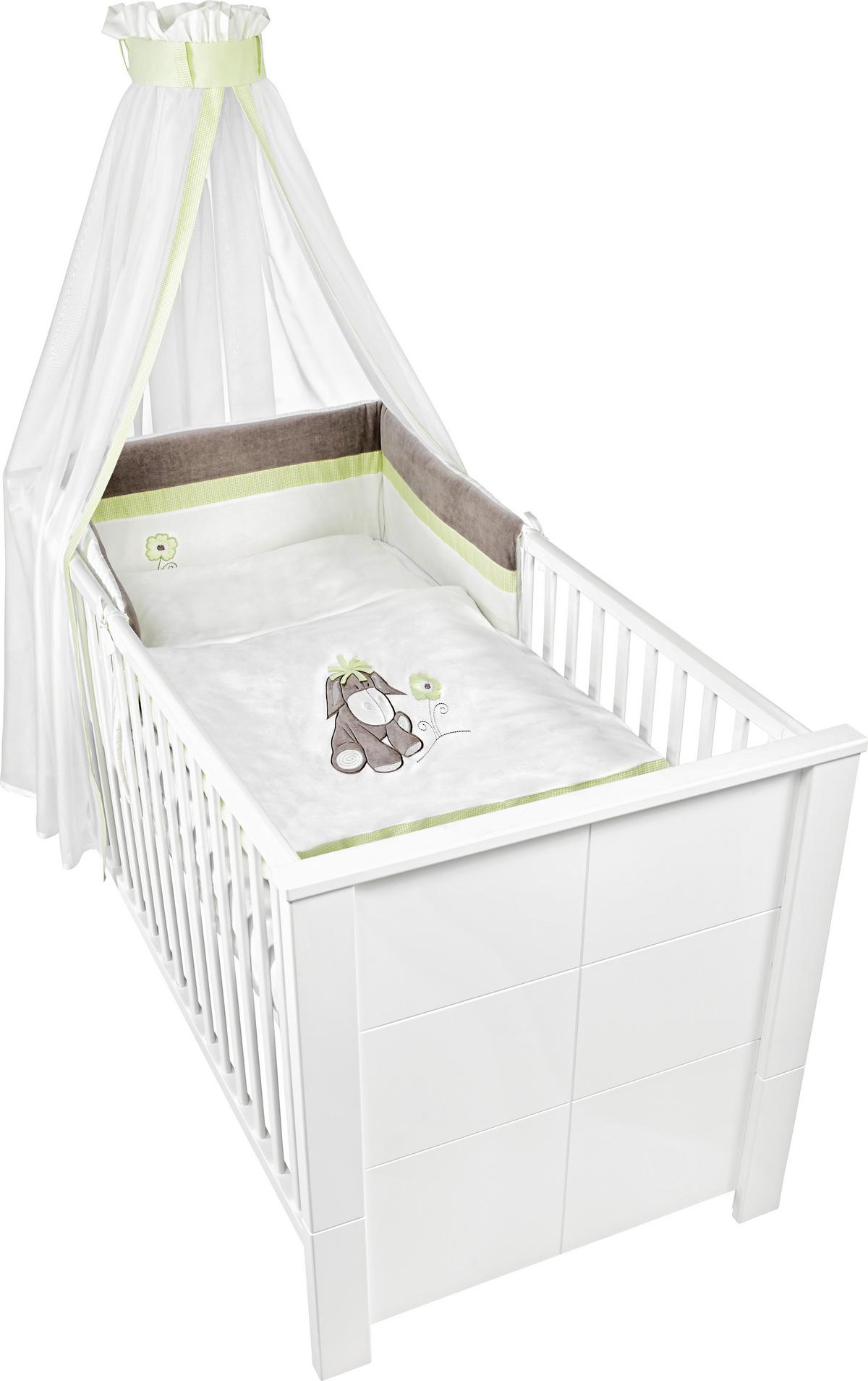 POŚCIEL NIEMOWLĘCA DIEGO - 2TLG SET - zielony/kremowy, Basics, tkanina (100/135cm) - Patinio