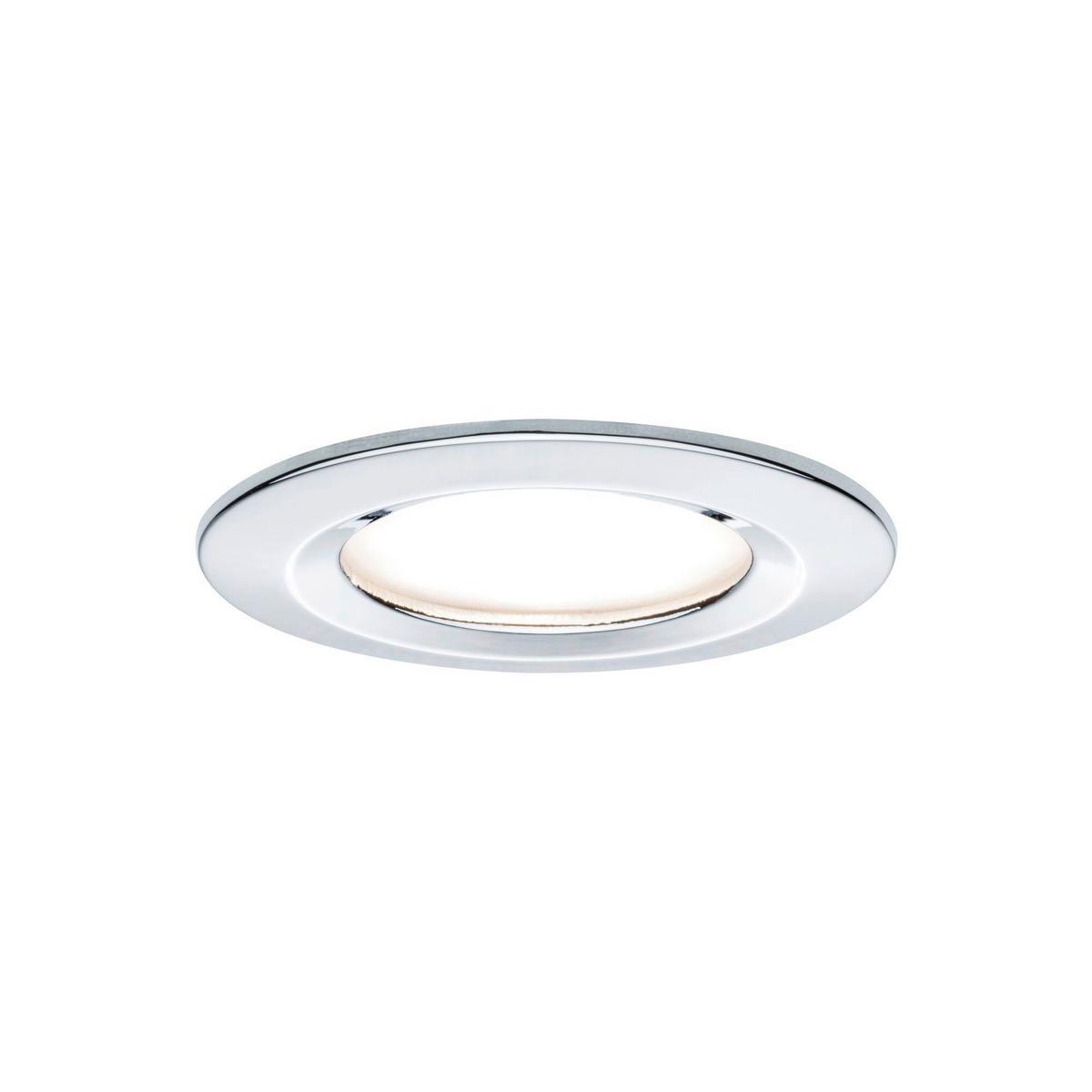 LED-Deckenleuchte Nova max. 3x 6,5 Watt, 3-teilig - Chromfarben/Alufarben, Basics, Metall (7,8cm) - Paulmann