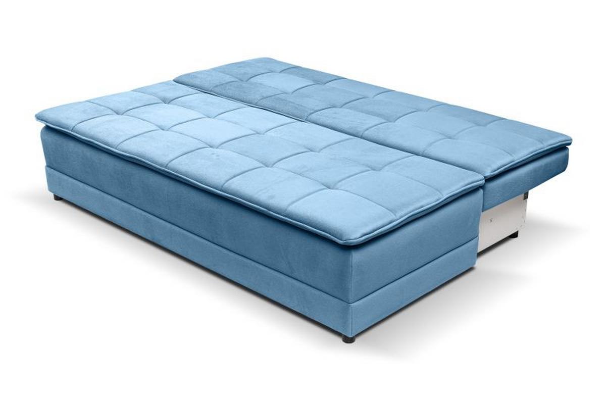 Trosjed Na Razvlačenje Alice - plava/crna, Moderno, tekstil/plastika (202/73-92/105cm) - Modern Living