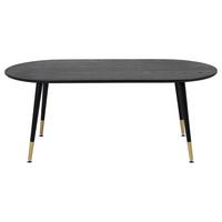 COUCHTISCH DIPP - Messingfarben/Schwarz, Design, Holzwerkstoff/Metall (120/60/47cm) - Livetastic