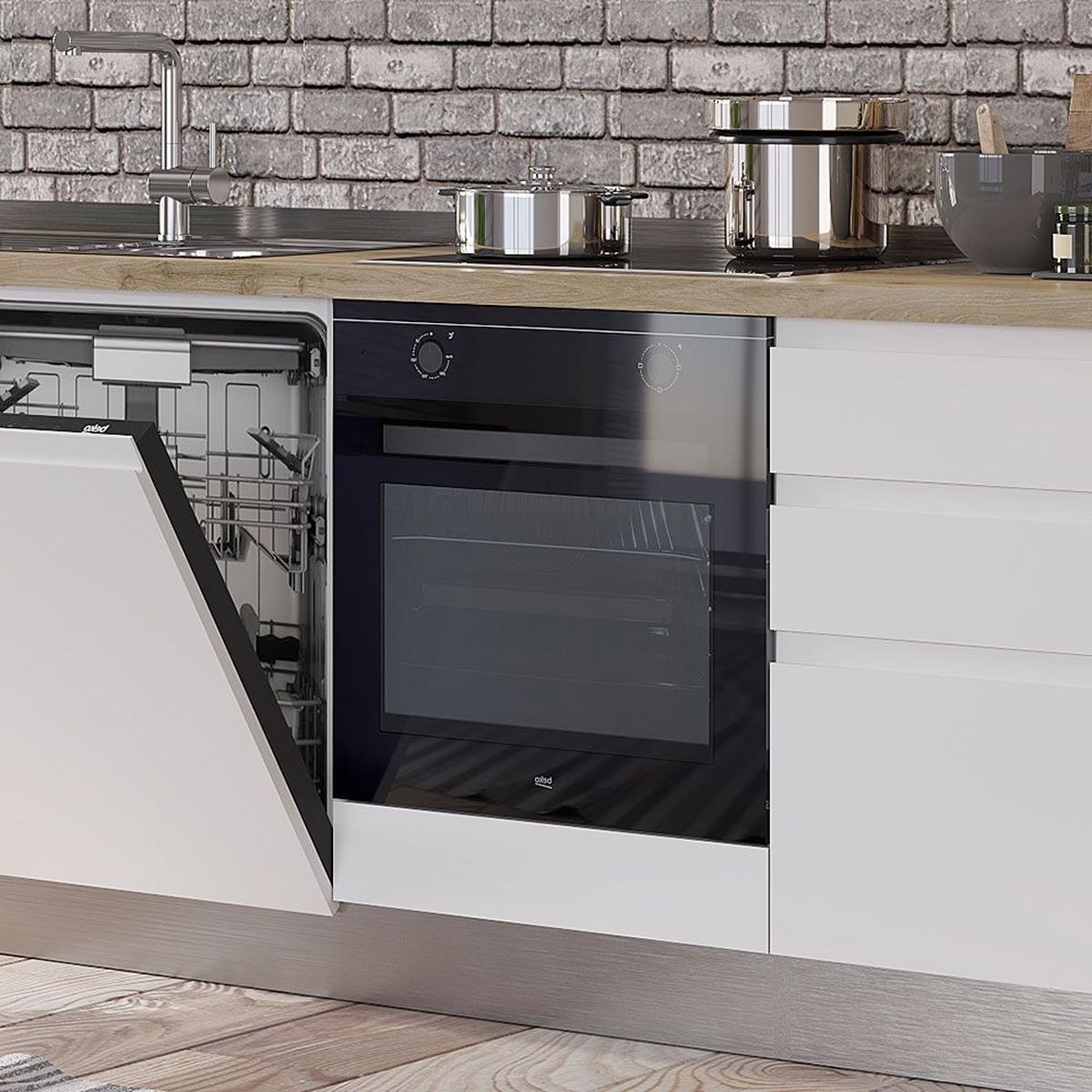 Blok Kuhinja S Aparatima Gilda Gola - bijela/boje hrasta, Moderno, drvni materijal/drvo (240/216/60cm) - Modern Living