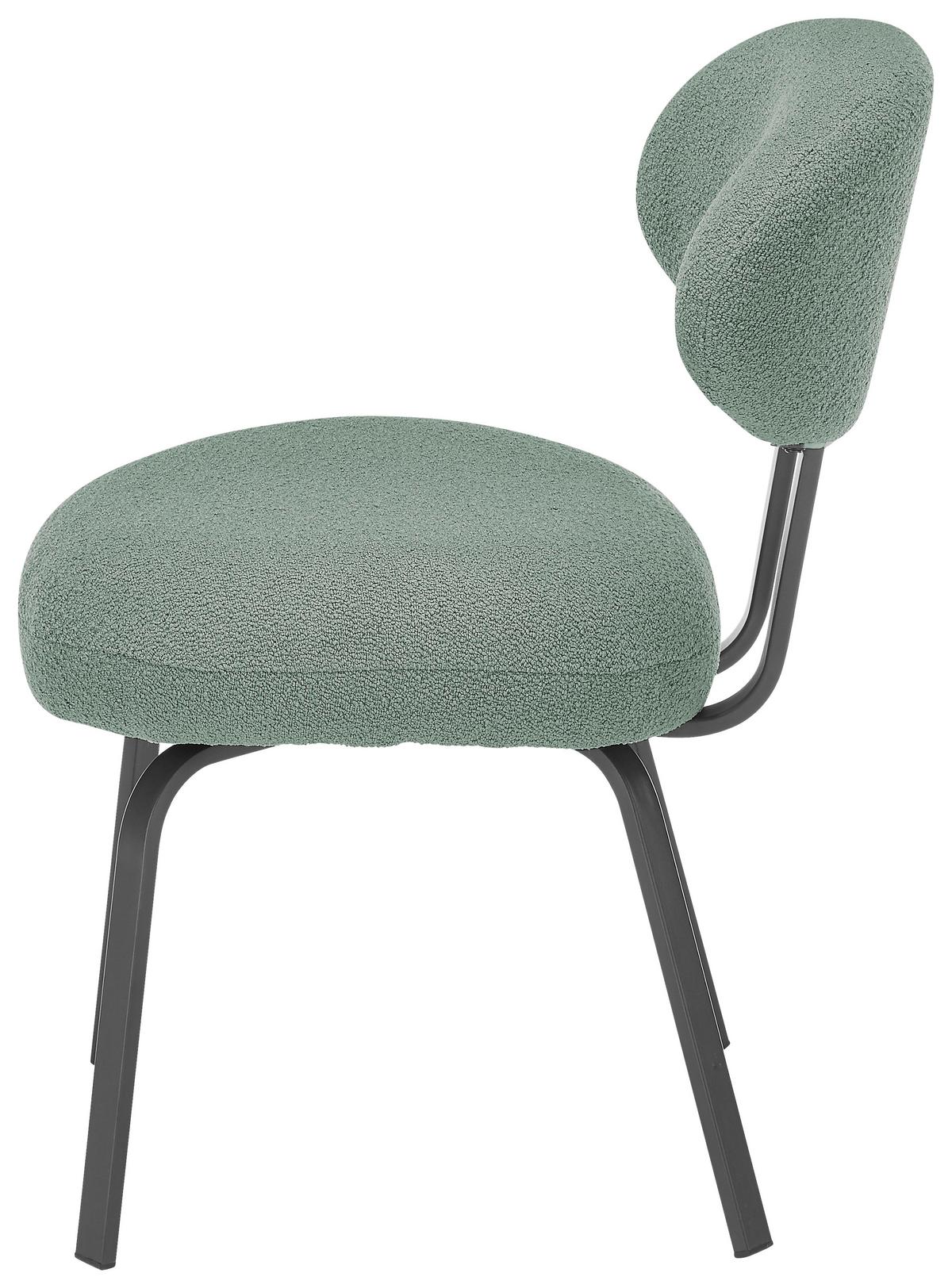 Stuhl in Petrol - Petrol/Schwarz, Modern, Textil/Metall (51/84/66cm) - Mömax