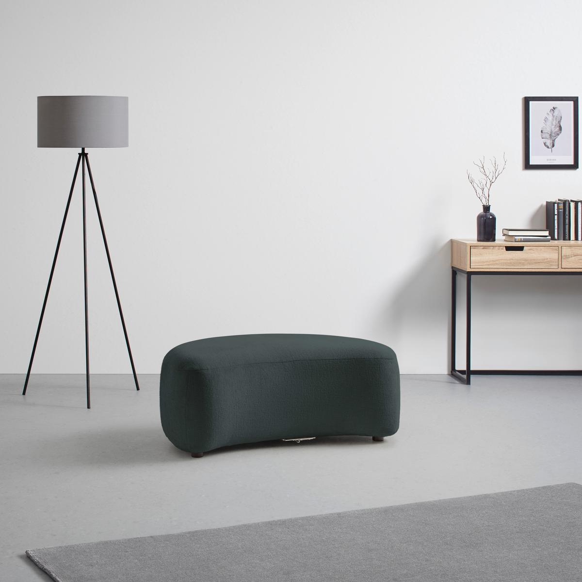 Hocker Leonas Anthrazit - Anthrazit/Schwarz, MODERN, Kunststoff/Textil (102/42/66cm) - Premium Living