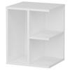 NACHTTISCH PROMETHEUS - Weiss, Design, Holzwerkstoff (40/50/39,6cm) - MID.YOU