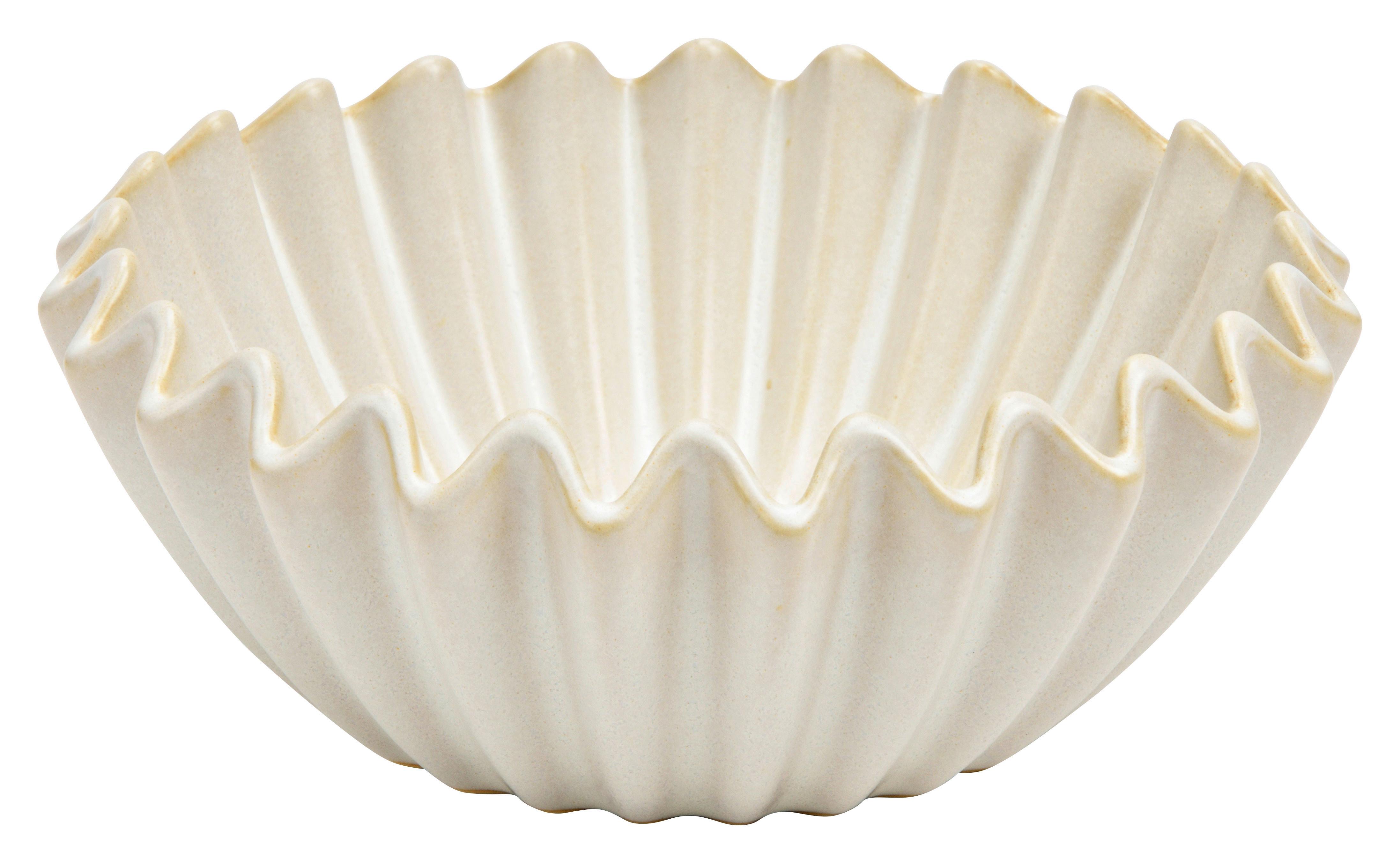 Dekoschale Weiß Keramik - Weiß, Basics, Keramik (19,7/8/19,7cm)