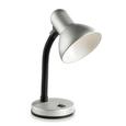Schreibtischleuchte Leona, max. 40 Watt - Silberfarben, Kunststoff/Metall (12,5/34/18,5cm) - BASED