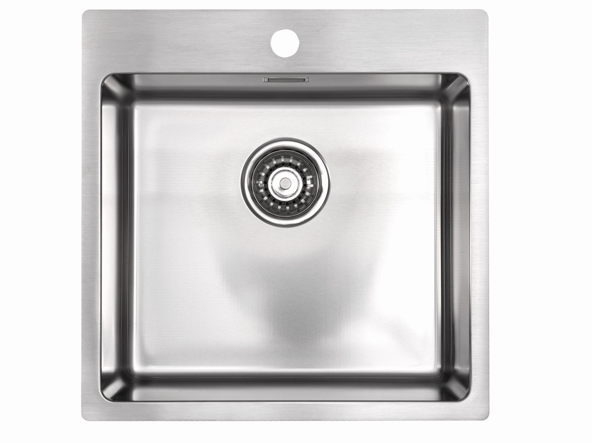 Spüle 100267 in Edelstahlfarben - MODERN, Metall (54/50cm) - HKT