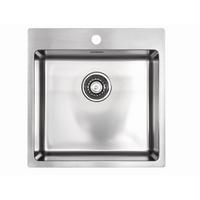 Spüle 100267 in Edelstahlfarben - MODERN, Metall (54/50cm) - HKT