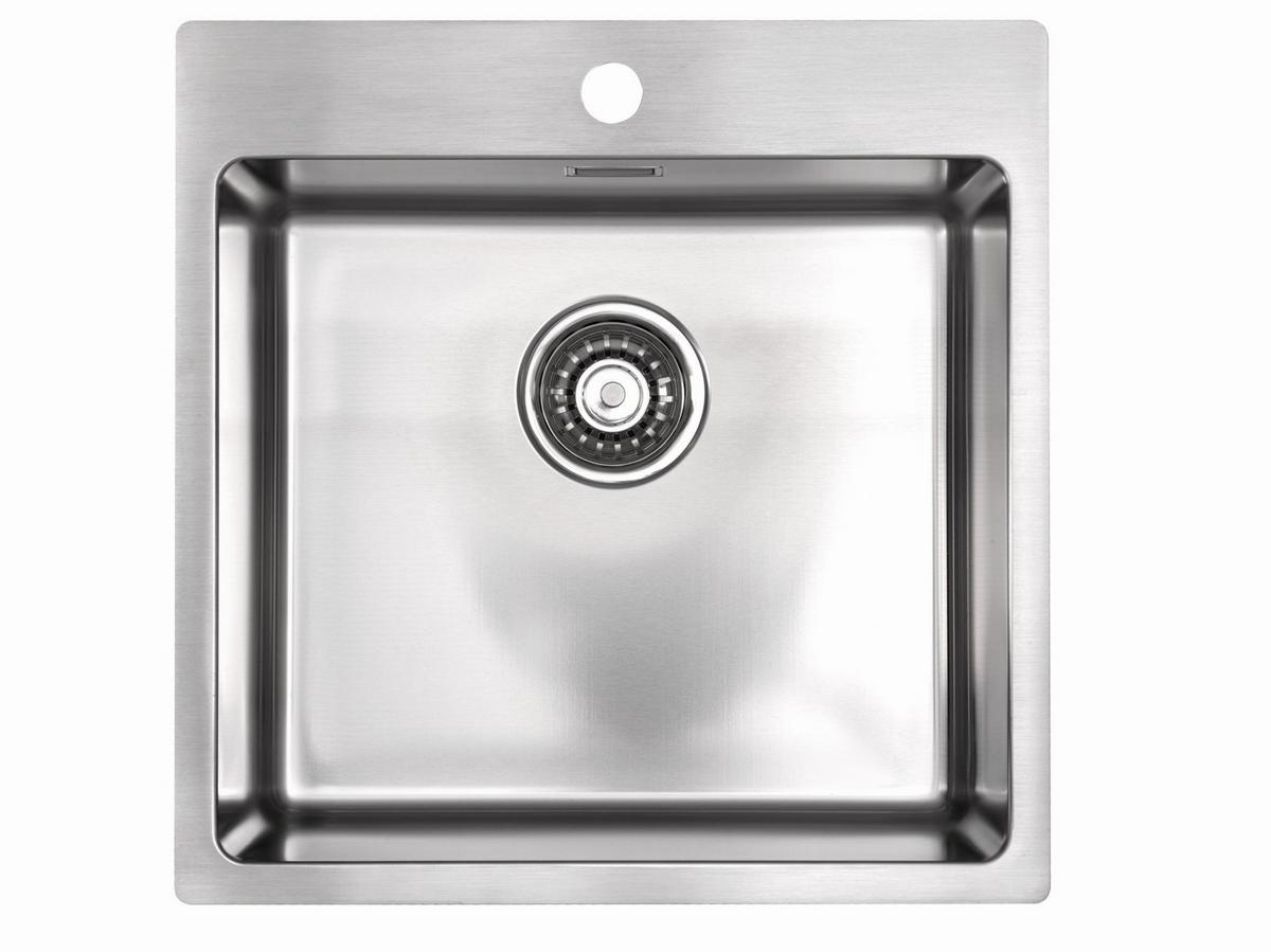 Spüle 100267 in Edelstahlfarben - MODERN, Metall (54/50cm) - HKT