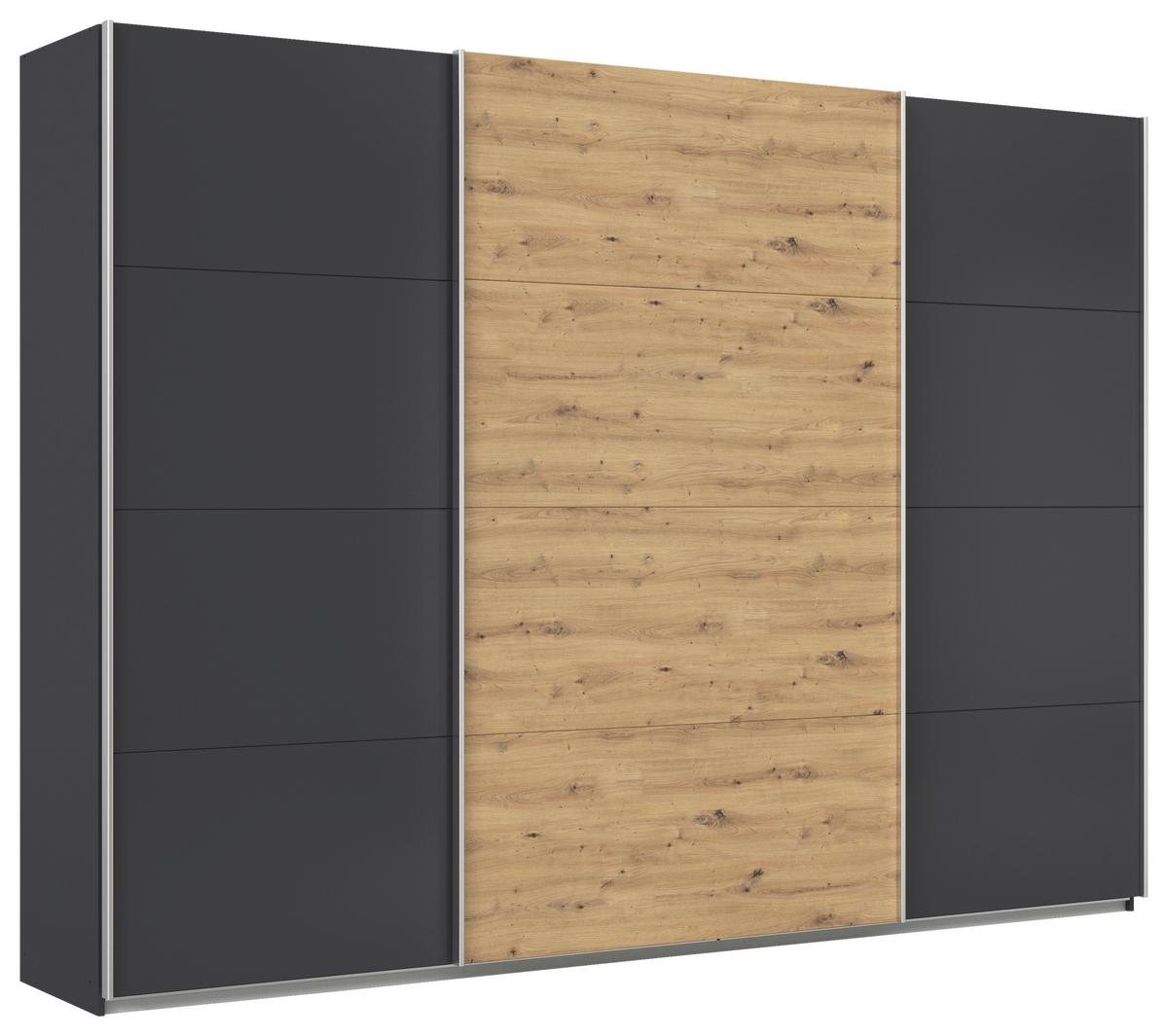 DULAP USI CULISANTE FELDKIRCH - stejar Artisan/antracit, Modern, material pe bază de lemn (315/229/62cm)