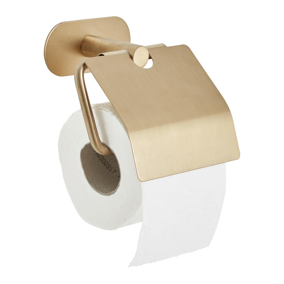 Toilettenpapierhalter in Goldfarben - LIFESTYLE, Metall (14/12,5/7cm) - Mömax