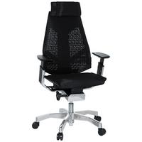 Pisarniški Stol Genidia Pro, Črna - črna/barve aluminija, Moderno, kovina/umetna masa (57/134/46cm) - MID.YOU