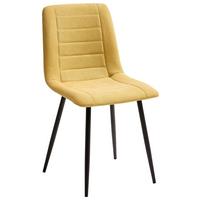 Stolica Una - žuta/crna, Basics, metal/tekstil (53/45/88cm) - Best Price