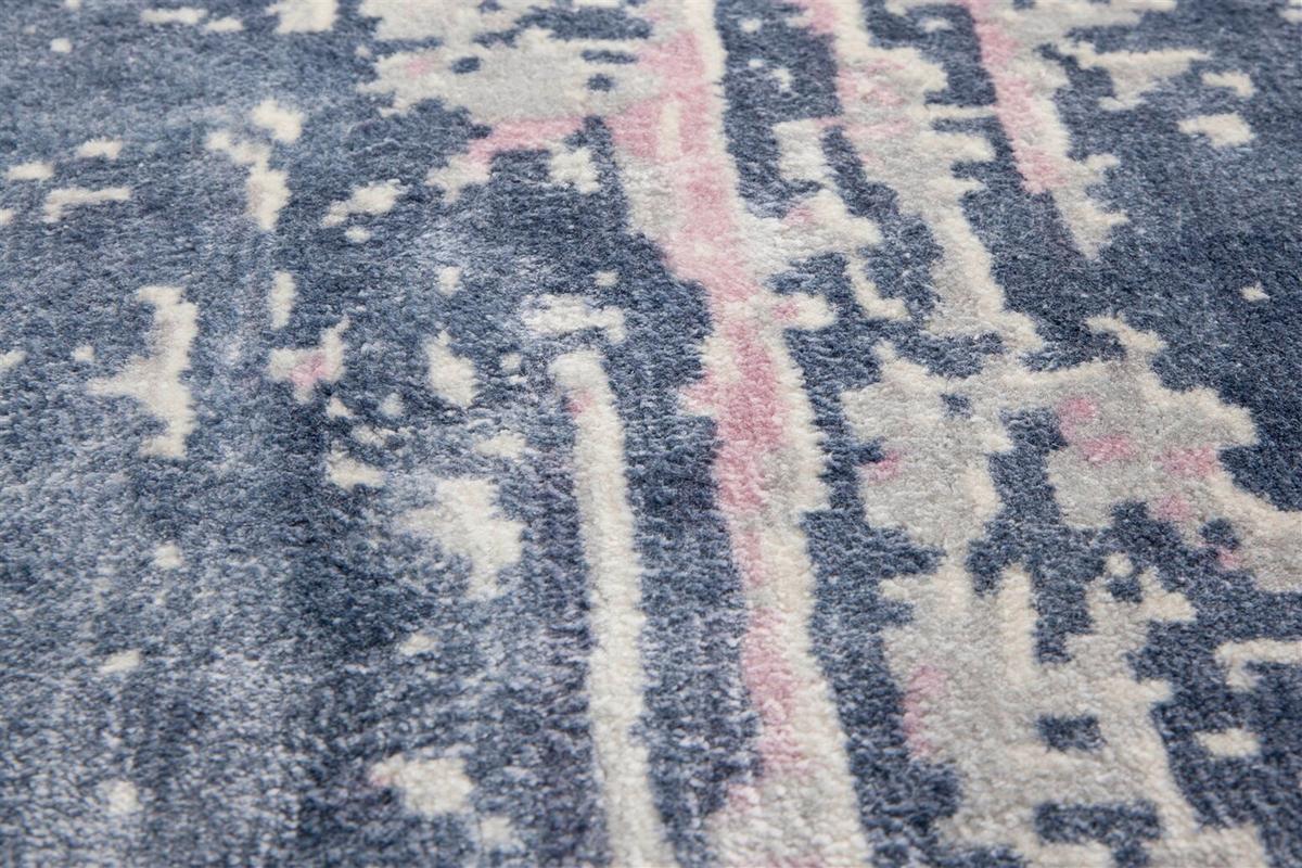 Vintage-teppich Ocean 400 Rosa / Blau 170x240 - Blau/Rosa, Basics, Textil (170/240cm) - Kayoom