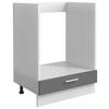 Omara Za Vgradnjo Štedilnika Esilo, Siva, Bela - bela/barve aluminija, Design, kovina/leseni material (60/82/46cm) - MID.YOU