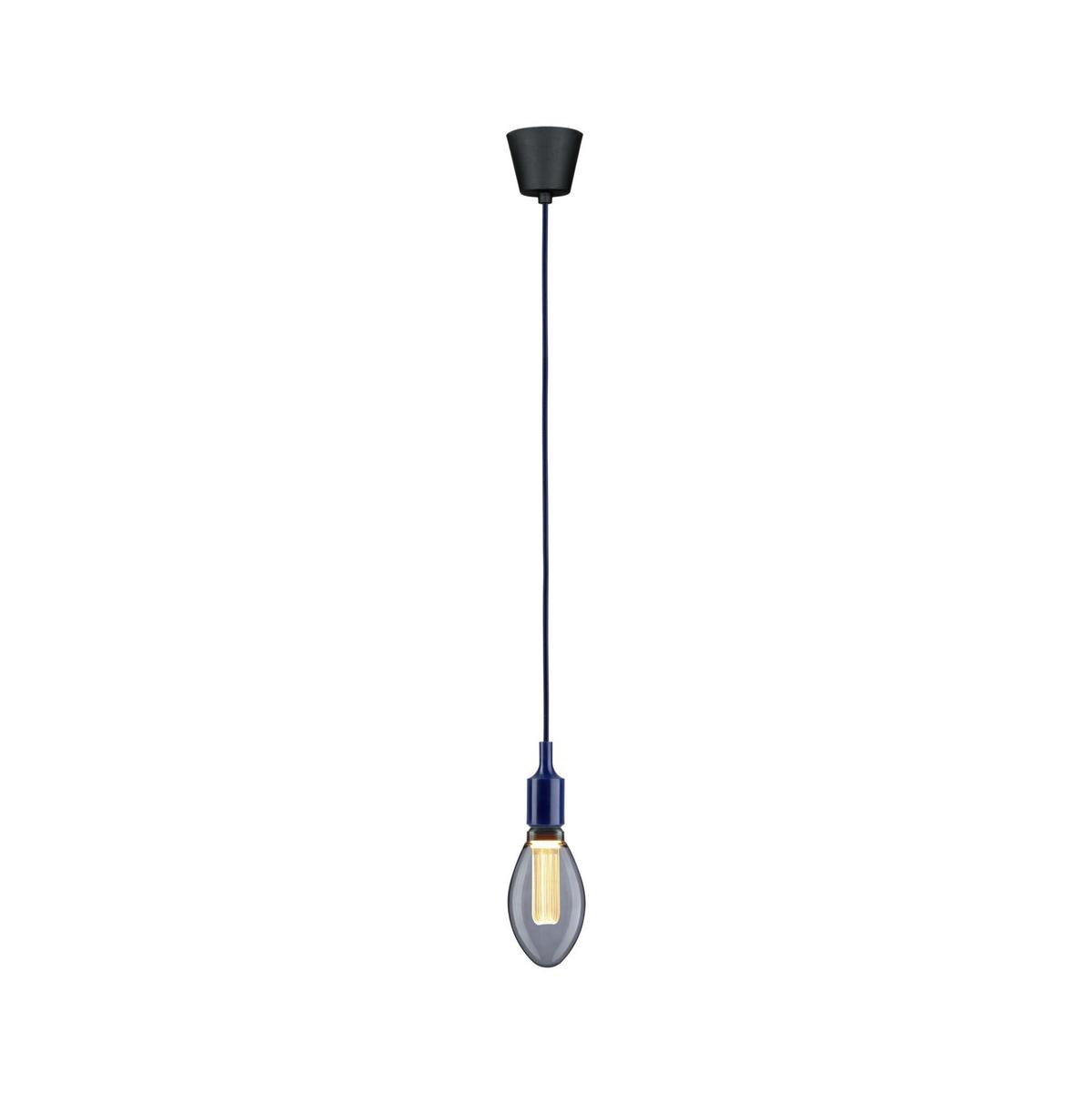 Hängeleuchte Ketil Schwarz/Dunkelblau max. 60 W - Basics (9,0/215cm) - Paulmann