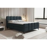 Boxbett Mona Anthrazit ca. 180x200cm - Anthrazit/Schwarz, KONVENTIONELL, Kunststoff/Textil (180/200cm) - Mömax