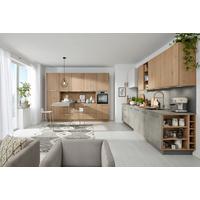 Einbauküche Stone Tavola in Grau/Eichefarben - Eichefarben/Grau, MODERN, Holzwerkstoff - Nolte Küchen