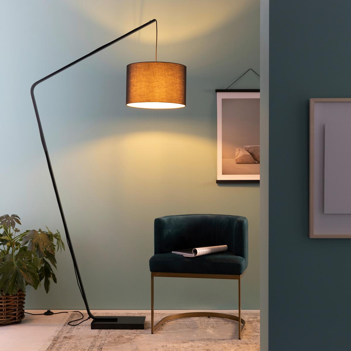 LAMPA STOJĄCA 93041/06 DARIA STA1 - czarny, Design, kamień/metal (40/210/110cm) - Brilliant