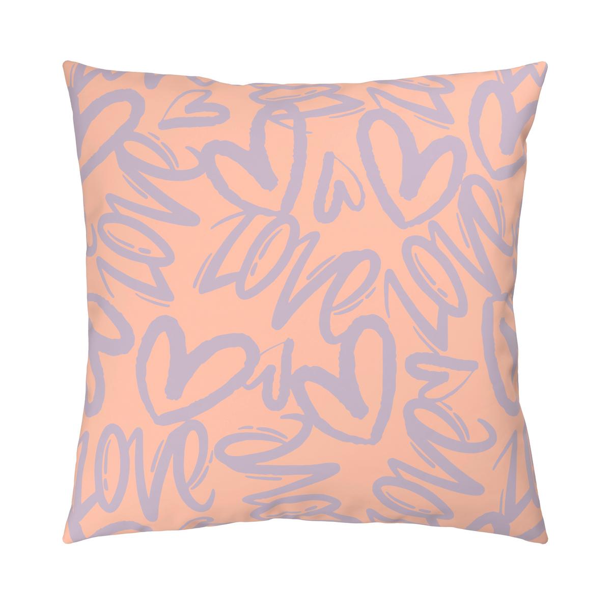 Bettwäsche Young Heart Hellrosa/Flieder ca. 135x200cm - Hellrosa/Flieder, Textil (135/200cm) - Mömax