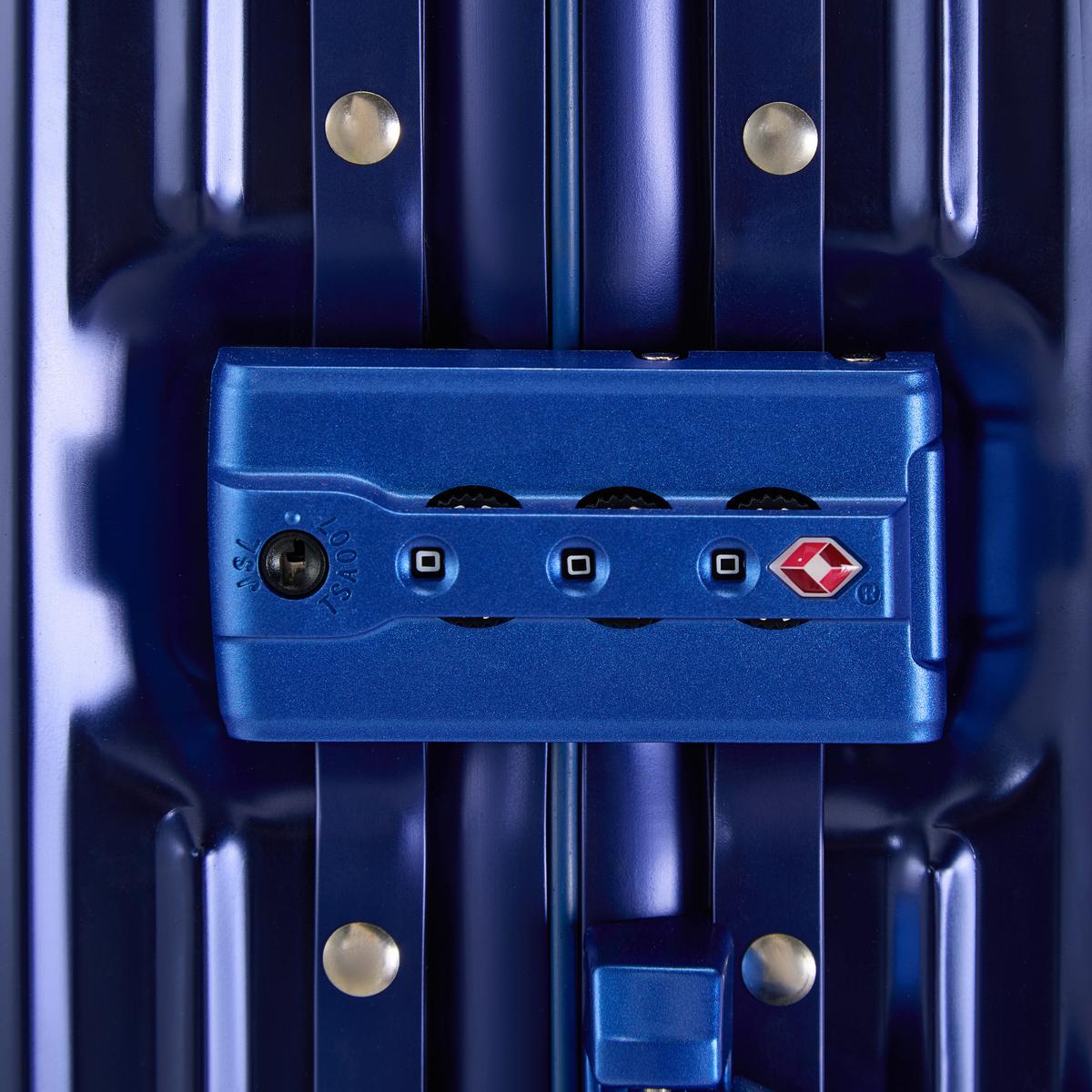 Reisekoffer Dubai Blau - Blau, KONVENTIONELL, Metall (56/36/22cm) - Mömax