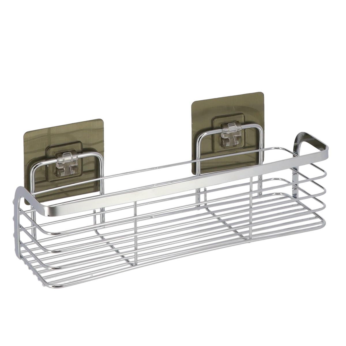 Etajeră pentru baie Silvie - argintiu, Basics, metal (29,2/11/15,3cm)