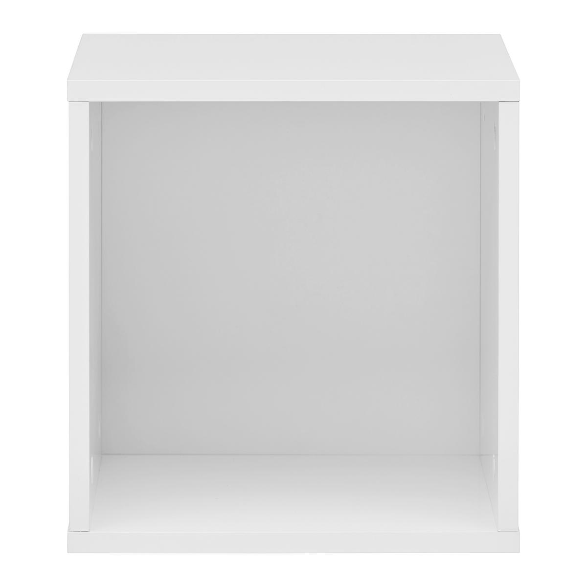 Fali-kiegészítő Elem Lugo - fehér, Modern, faalapú anyag (35,2/35,2/34,4cm) - Mömax
