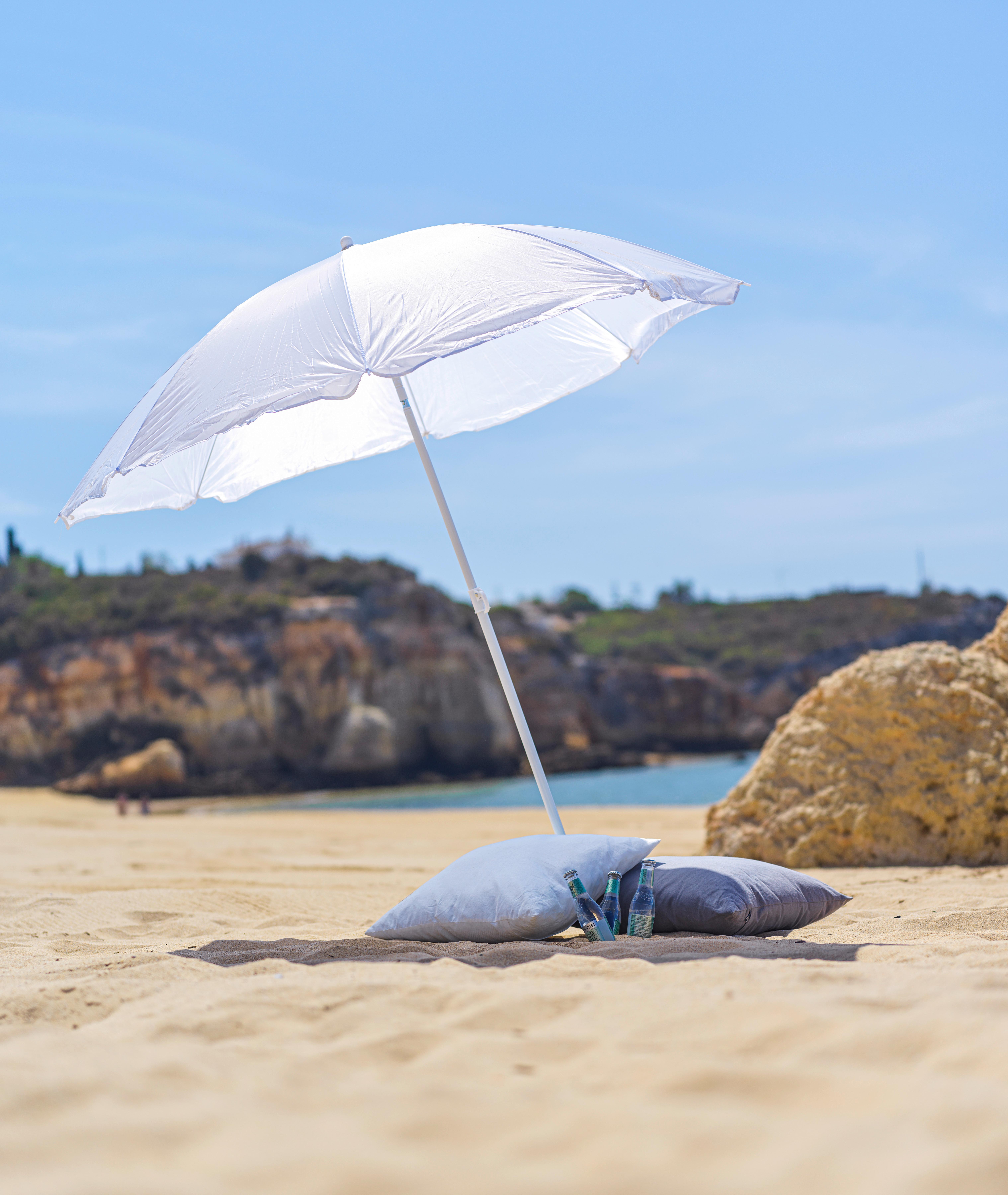 Napernyő Lecci - fehér, műanyag/textil (180/190cm) - Mömax