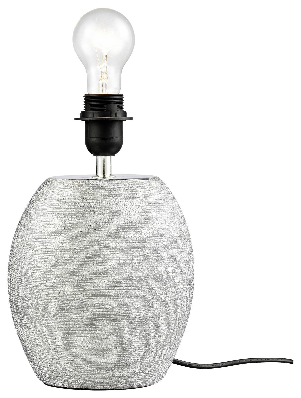 Lámpatalp Solns - ezüst/króm, Modern, kerámia (19/28,5cm) - Modern Living
