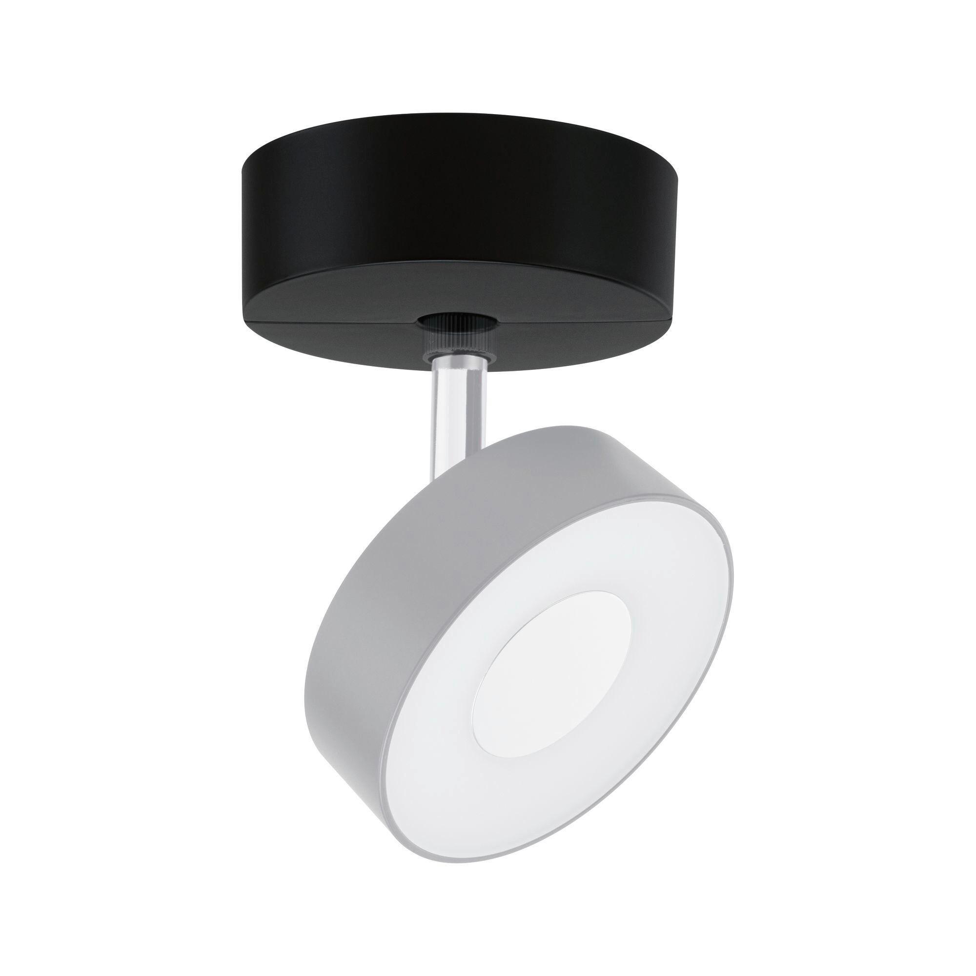 Schienensystem-Strahler Single Spot Base in Schwarz - Schwarz, Basics, Kunststoff (10/3,55cm) - Paulmann