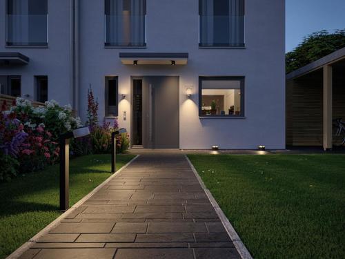 LED-Außenleuchte Plug&Shine max. 6 Watt - Anthrazit, Design, Metall (19,3/15,5cm) - Paulmann