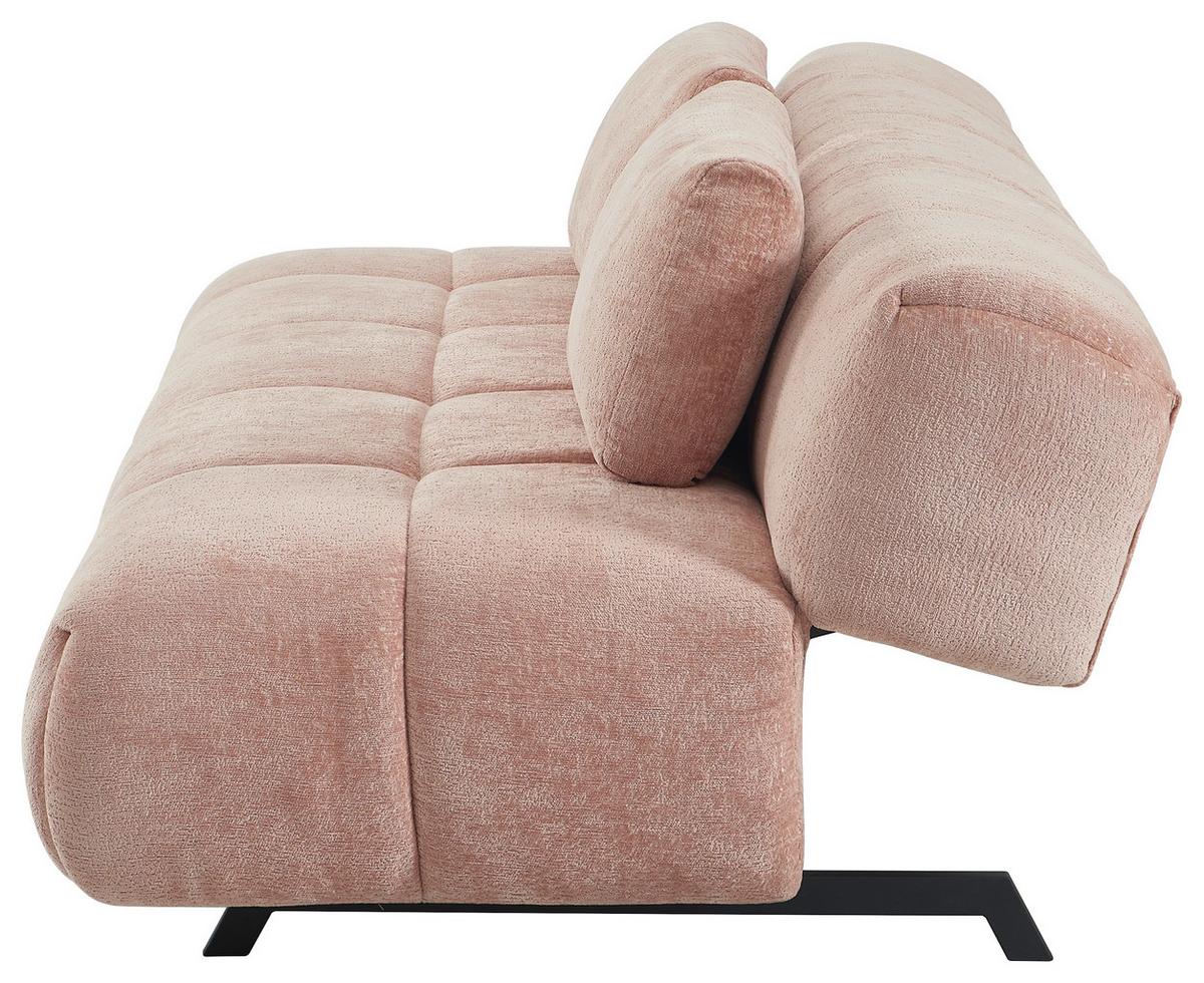 Sofa Ares - pink/crna, Moderno, drvo/metal (193/72/109cm) - Mömax