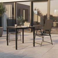 Vrtni Set Gardenson, Črna, 3-Delno - črna/antracit, Basics, kovina/steklo (80/80/76cm) - Gardenson