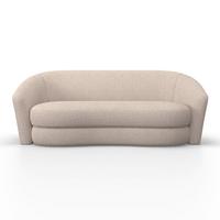 Canapea ISABEL - crem, Modern, lemn/textil (197/72/86cm) - Bessagi Home
