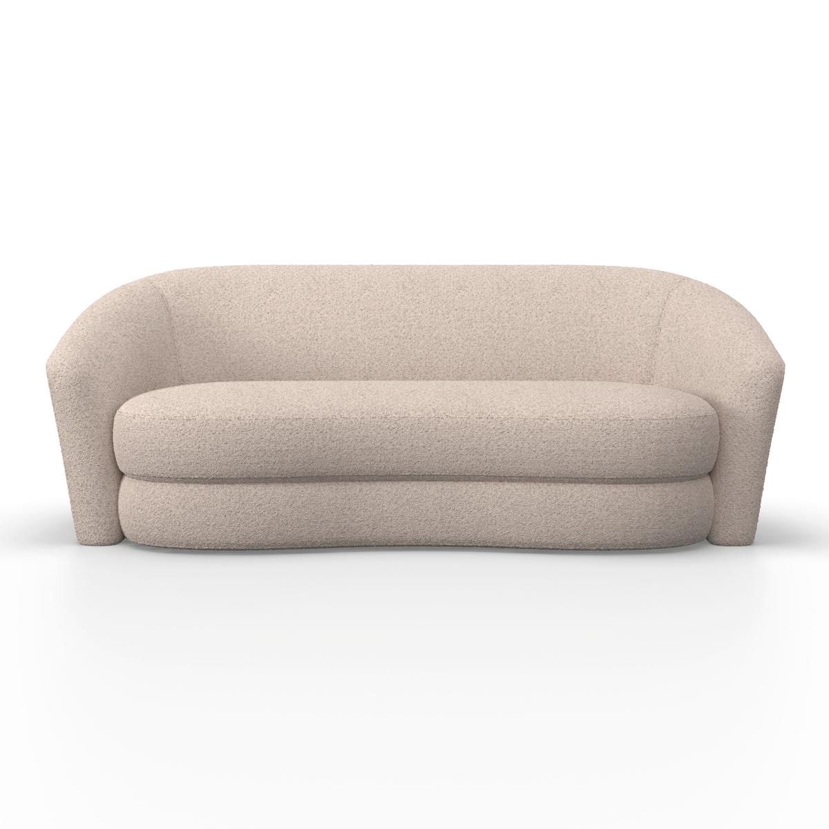 Canapea ISABEL - crem, Modern, lemn/textil (197/72/86cm) - Bessagi Home