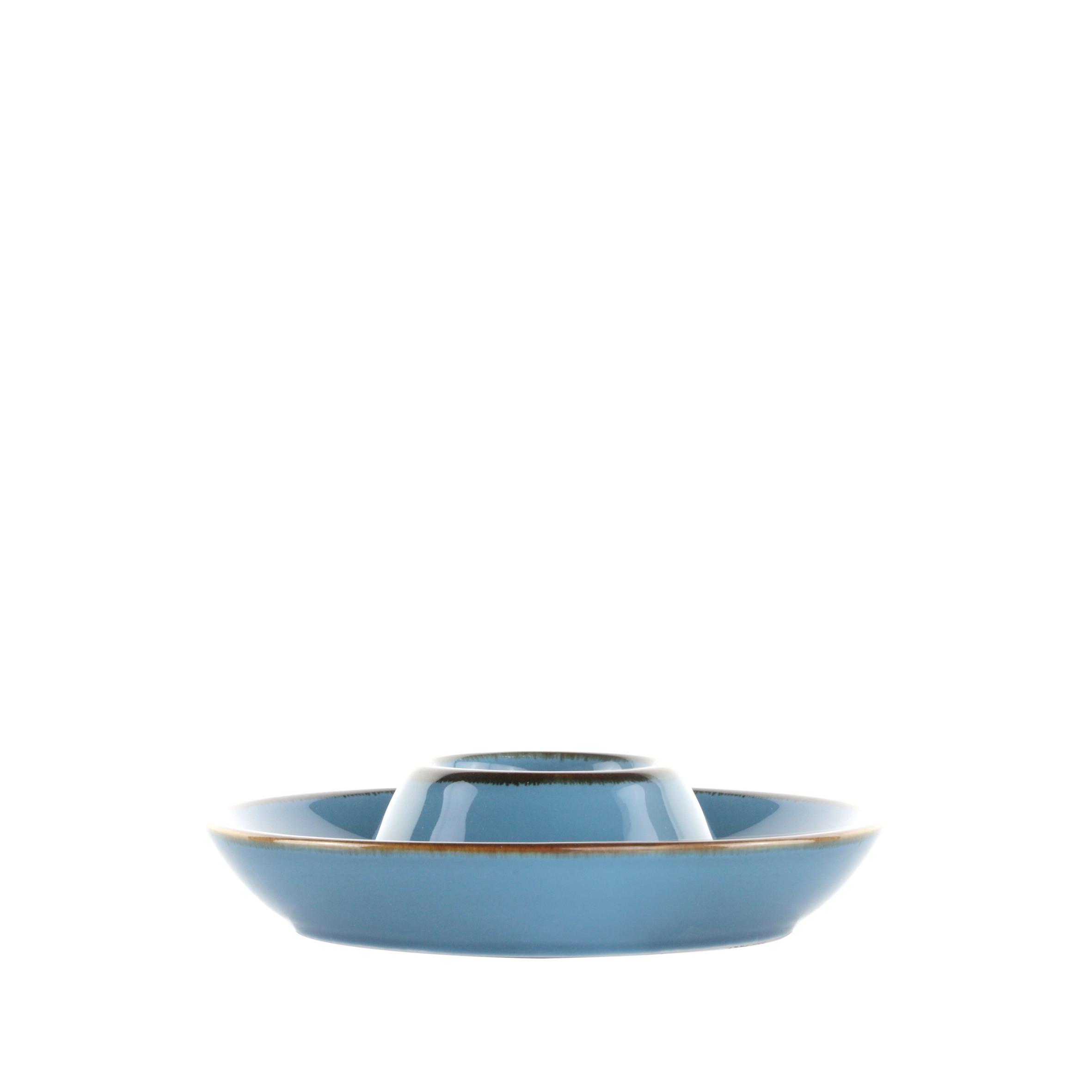 EIERBECHER CAPRI - Blau, MODERN, Keramik (14cm) - Mömax